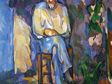 The Gardener by Paul Cezanne - Hand-Painted Oil Painting on Canvas Online now