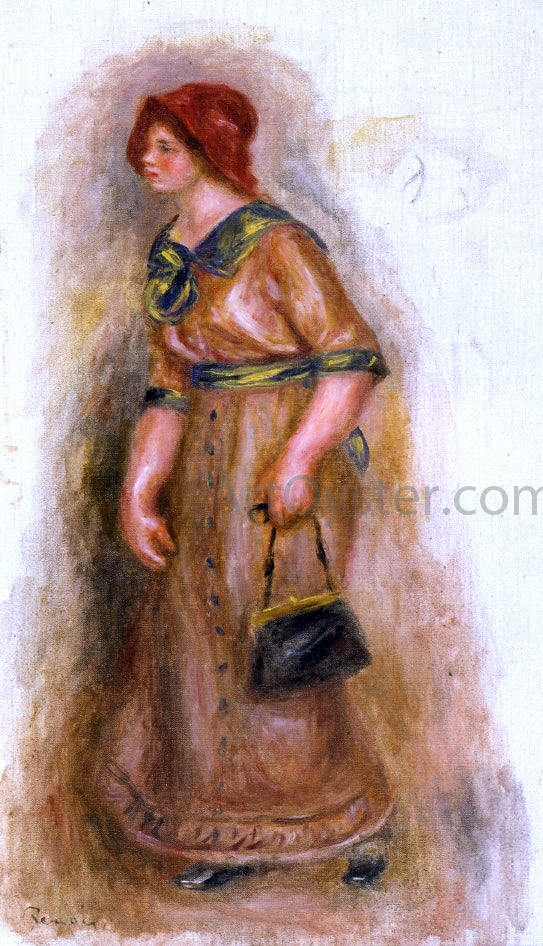 Woman with Bag by Pierre Auguste Renoir - Hand-Painted Oil Painting on Canvas Fashion