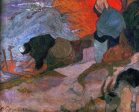 Washerwomen by Paul Gauguin - Hand-Painted Oil Painting on Canvas For Sale