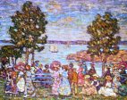 The Holiday (also known as Figures by the Sea or Promenade by the Sea) by Maurice Prendergast - Hand-Painted Oil Painting on Canvas Online now