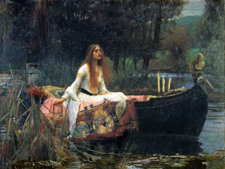 A Lady of Shalott by John William Waterhouse - Hand-Painted Oil Painting on Canvas Hot on Sale