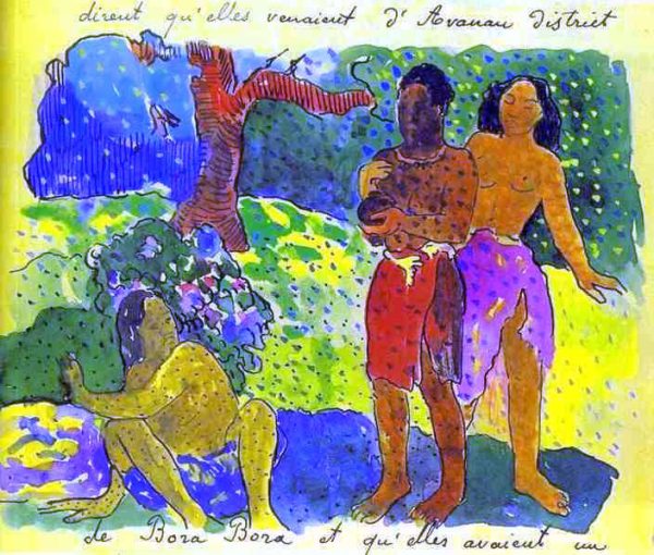 The Messengers of Oro by Paul Gauguin - Hand-Painted Oil Painting on Canvas For Cheap