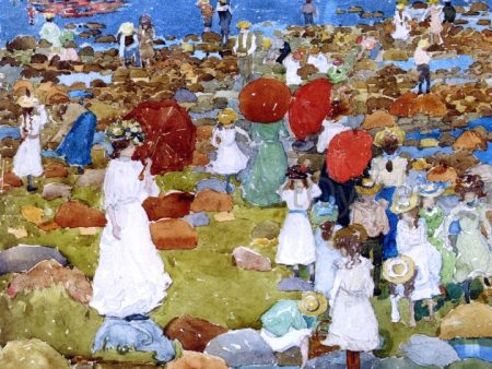 The Stony Beach, Ogunquit by Maurice Prendergast - Hand-Painted Oil Painting on Canvas Supply