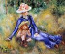 Yvonne and Jean by Pierre Auguste Renoir - Hand-Painted Oil Painting on Canvas Online