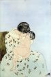 The Kiss by Mary Cassatt - Hand-Painted Oil Painting on Canvas Sale