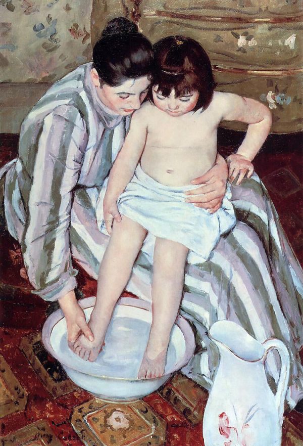 Title Unknown by Mary Cassatt - Hand-Painted Oil Painting on Canvas Discount