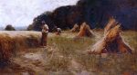 The Harvesters by Leon Augustin L hermitte) - Hand-Painted Oil Painting on Canvas For Discount