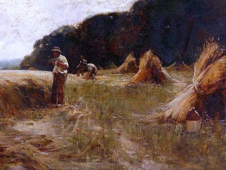 The Harvesters by Leon Augustin L hermitte) - Hand-Painted Oil Painting on Canvas For Discount