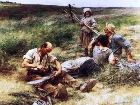 The Haymakers by Leon Augustin L hermitte) - Hand-Painted Oil Painting on Canvas Hot on Sale