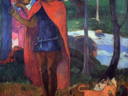 The Magician of Hivaoa by Paul Gauguin - Hand-Painted Oil Painting on Canvas For Discount