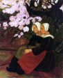 Two Breton Women Under a Flowering Apple Tree by Paul Serusier - Hand-Painted Oil Painting on Canvas on Sale