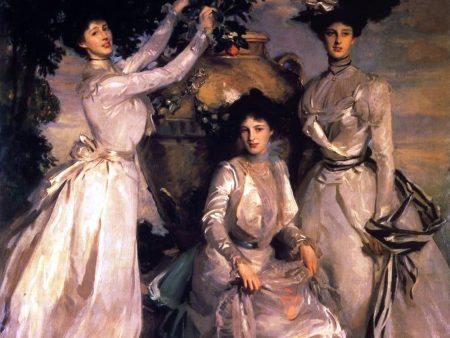 The Ladies Alexandra, Mary and Theo Acheson by John Singer Sargent - Hand-Painted Oil Painting on Canvas Sale