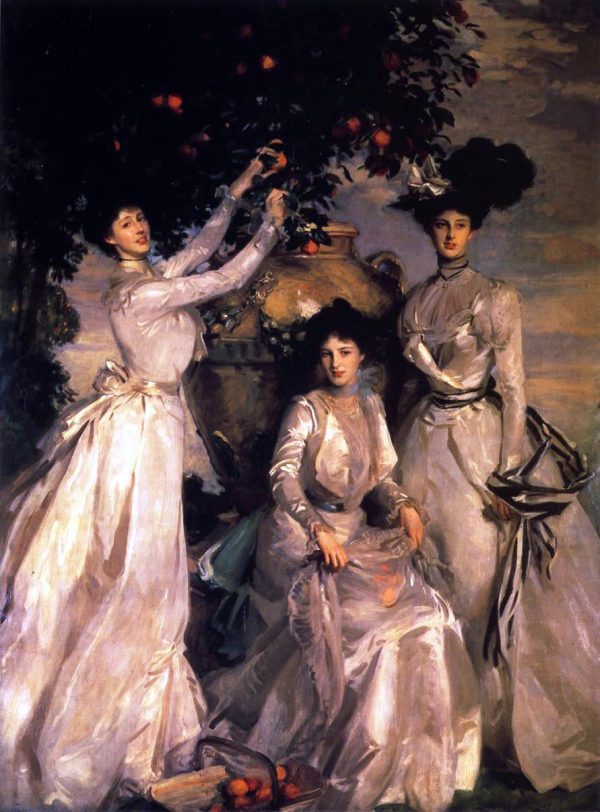 The Ladies Alexandra, Mary and Theo Acheson by John Singer Sargent - Hand-Painted Oil Painting on Canvas Sale