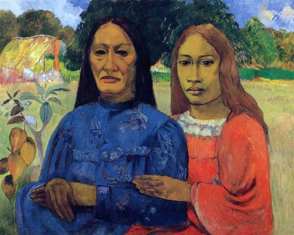 Two Women (also known as Mother and Daughter) by Paul Gauguin - Hand-Painted Oil Painting on Canvas For Discount