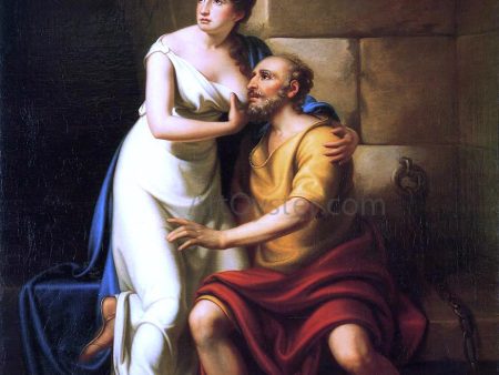 The Roman Daughter by Rembrandt Peale - Hand-Painted Oil Painting on Canvas Online now