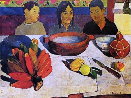 The Meal (also known as The Bananas) by Paul Gauguin - Hand-Painted Oil Painting on Canvas Discount