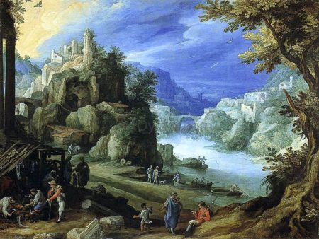 Fantastic Landscape by Paul Bril - Hand-Painted Oil Painting on Canvas Fashion