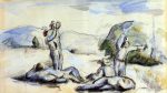 The Harvesters by Paul Cezanne - Hand-Painted Oil Painting on Canvas Cheap