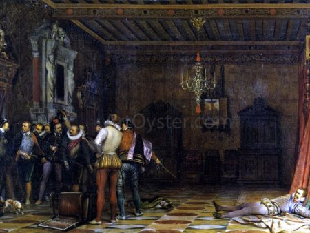 The Murder of the Duke of Guise by Paul Delaroche - Hand-Painted Oil Painting on Canvas Online Sale