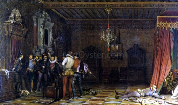 The Murder of the Duke of Guise by Paul Delaroche - Hand-Painted Oil Painting on Canvas Online Sale