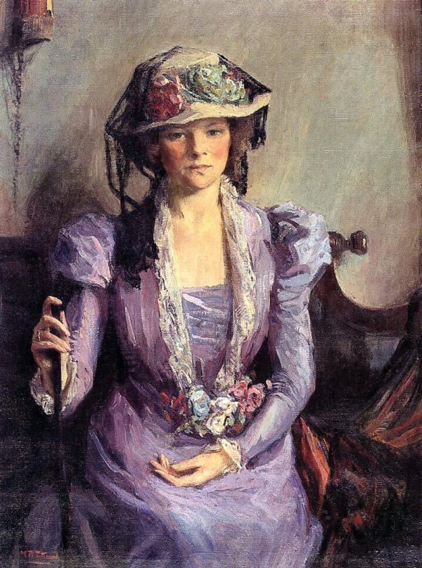 The Lady In Lavender by Mary Bradish Titcomb - Hand-Painted Oil Painting on Canvas Online