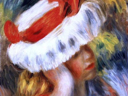 Young Girl with a Hat by Pierre Auguste Renoir - Hand-Painted Oil Painting on Canvas Cheap