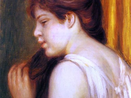 Young Girl Combing Her Hair by Pierre Auguste Renoir - Hand-Painted Oil Painting on Canvas For Sale