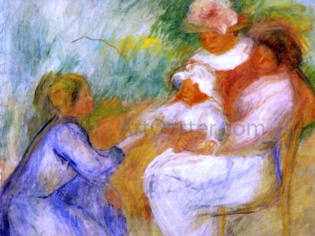 Women and Child by Pierre Auguste Renoir - Hand-Painted Oil Painting on Canvas on Sale