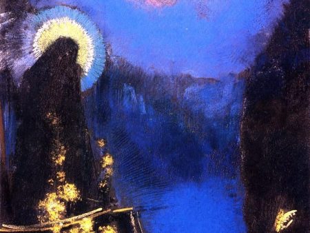 The Boat (also known as Virgin with Corona) by Odilon Redon - Hand-Painted Oil Painting on Canvas Sale