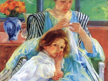 Young Mother by Mary Cassatt - Hand-Painted Oil Painting on Canvas Online