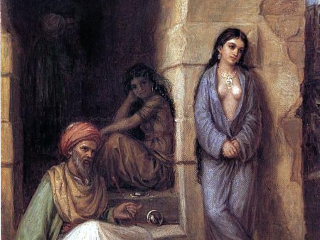 The Slave by John William Waterhouse - Hand-Painted Oil Painting on Canvas For Sale