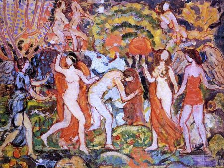 Fantasy by Maurice Prendergast - Hand-Painted Oil Painting on Canvas Cheap