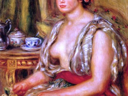 Young Woman Seated in an Oriental Costume by Pierre Auguste Renoir - Hand-Painted Oil Painting on Canvas Online Hot Sale