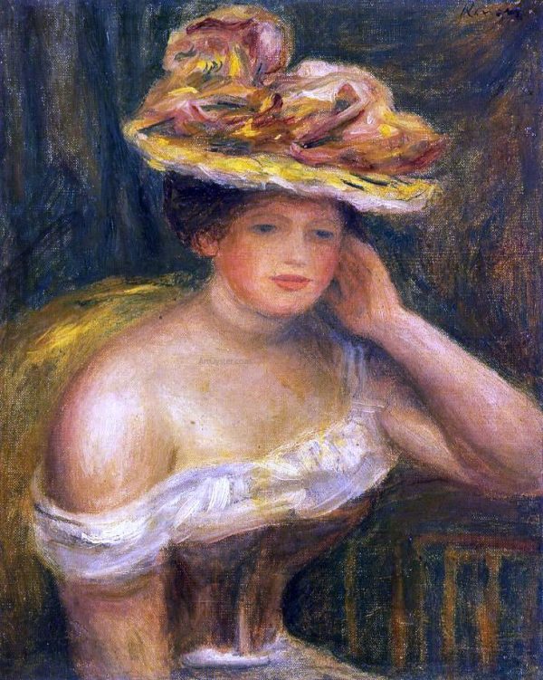 Woman Wearing a Corset by Pierre Auguste Renoir - Hand-Painted Oil Painting on Canvas Supply