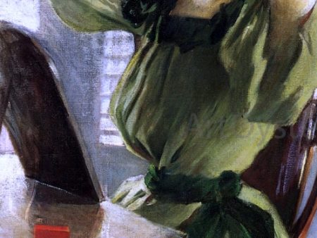 Young Woman Arranging Her Hair by John White Alexander - Hand-Painted Oil Painting on Canvas Sale