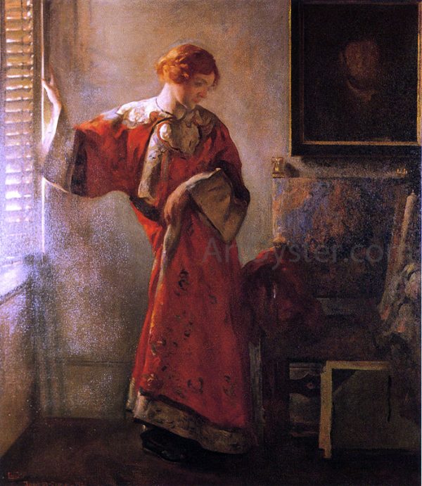 The Window Blind by Joseph DeCamp - Hand-Painted Oil Painting on Canvas Sale