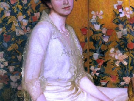 The Poppy Screen by Lilla Cabot Perry - Hand-Painted Oil Painting on Canvas For Discount