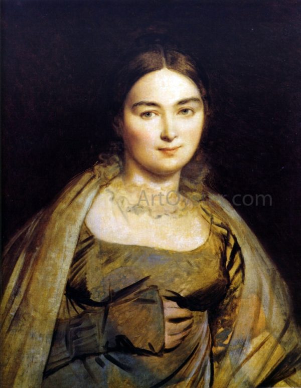 Madeleine Ingres, nee Chapelle by Jean-Auguste-Dominique Ingres - Hand-Painted Oil Painting on Canvas on Sale