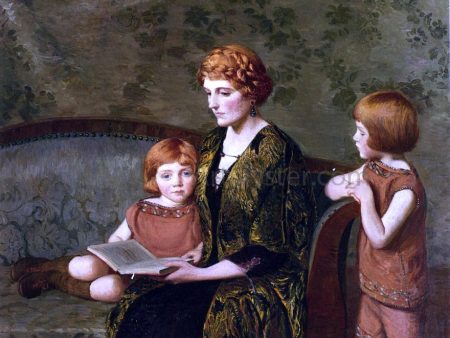 The Story Hour by Lilla Cabot Perry - Hand-Painted Oil Painting on Canvas For Discount