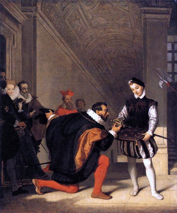 The Sword of Henry IV by Jean-Auguste-Dominique Ingres - Hand-Painted Oil Painting on Canvas Fashion