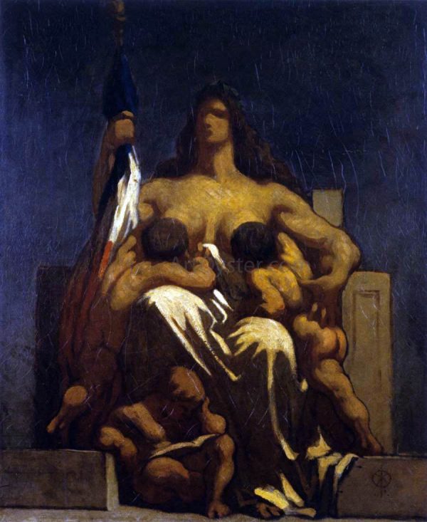 The Republic by Honore Daumier - Hand-Painted Oil Painting on Canvas Cheap