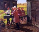 The Industrious Family by John George Brown - Hand-Painted Oil Painting on Canvas Online