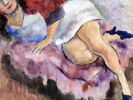 Young Girl Reclining by Jules Pascin - Hand-Painted Oil Painting on Canvas Online