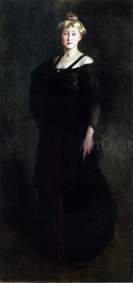 Woman in Black (also known as Portrait of Mrs. Paul Bartlett) by John White Alexander - Hand-Painted Oil Painting on Canvas Hot on Sale