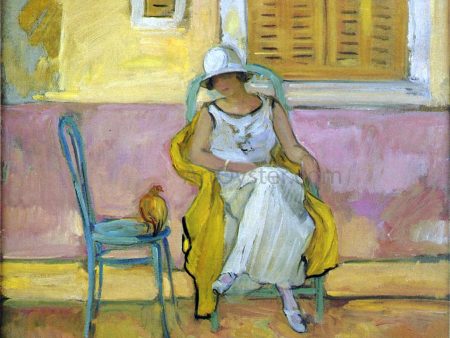 Woman in a White Robe by Henri Lebasque - Hand-Painted Oil Painting on Canvas Fashion