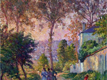 The Promenade by Henri Lebasque - Hand-Painted Oil Painting on Canvas For Sale