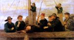 The Men that Man the Life Boat by John Morgan - Hand-Painted Oil Painting on Canvas on Sale