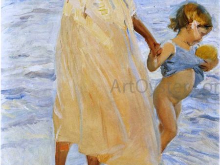 Two Sisters by Joaquin Sorolla Y Bastida - Hand-Painted Oil Painting on Canvas Discount