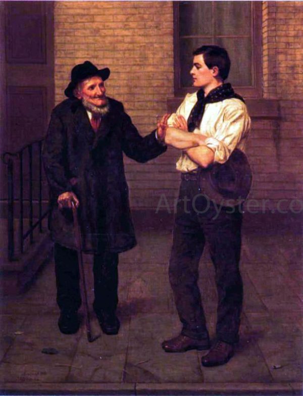 When I Was Young by John George Brown - Hand-Painted Oil Painting on Canvas Hot on Sale