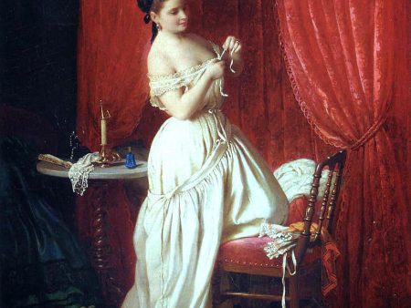 In the Boudoir by Johann Georg Mayer Von Bremen - Hand-Painted Oil Painting on Canvas Online